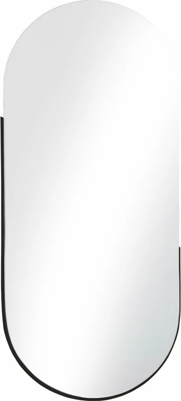 Ogledalo, aluminijast okvir, črn, 50 x 115 cm ART