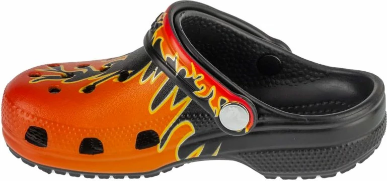 Otroške japonke Crocs, črno-oranžne