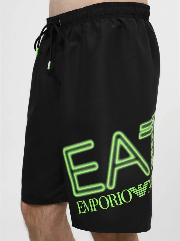Plavalne hlače Emporio Armani, moške, črne