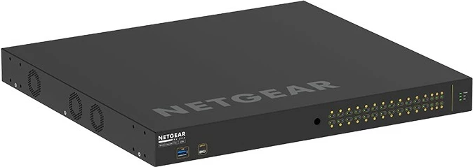 Upravljen preklopnik NETGEAR M4250-26G4XF-PoE+, 24 x Gigabit, 4 x SFP+, PoE+, rackmount, črn