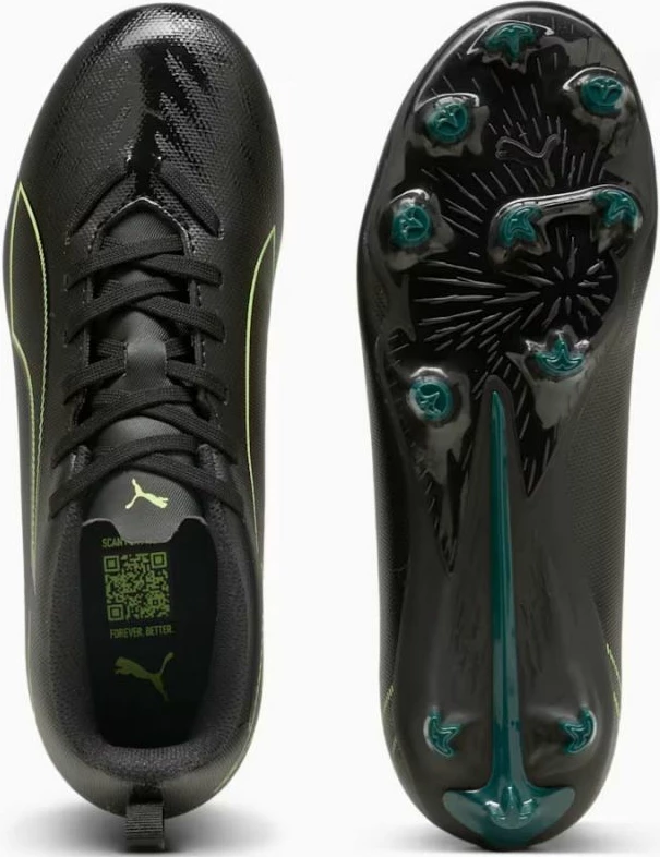 Nogometni kopački za otroke Puma, črni