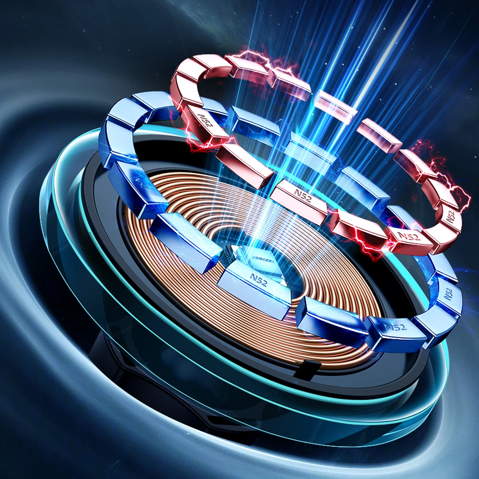 Avtomobilski nosilec z brezžičnim polnjenjem 15W (MagSafe), Joyroom JR-ZS291, za zračni rešetko, 360° vrtenje, s kablom USB-A na USB-C, srebrn