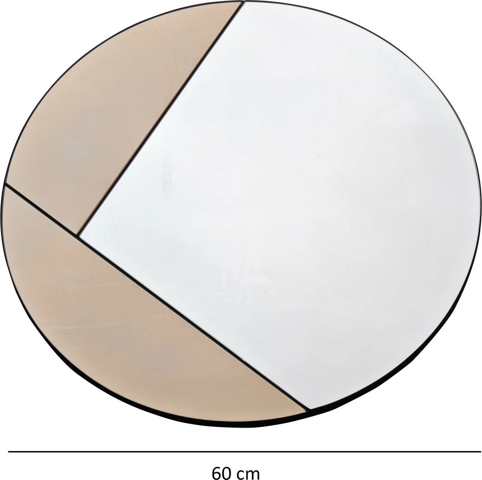 Dekorativno ogledalo bronz Skye Decor Cicero, 60x60 cm