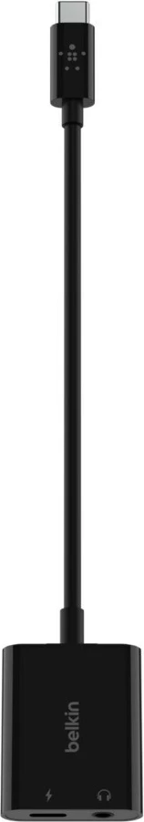 Adapter USB-C, 2 vrata, Power Delivery 60W, Belkin NPA004BTBK, črn