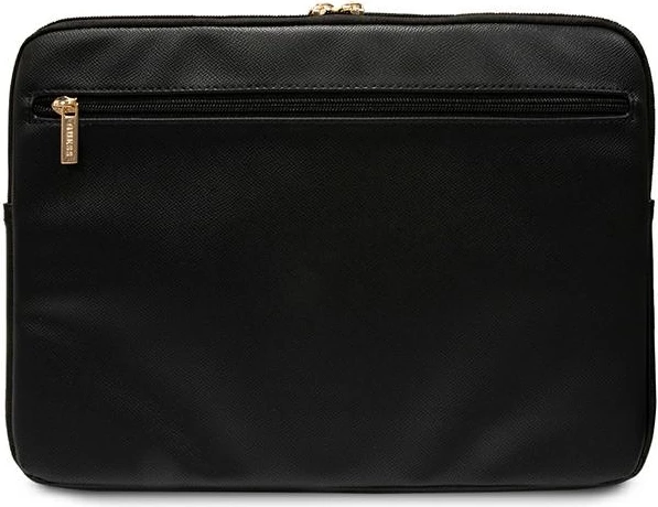 Ovitek za prenosnik 16 inč, vegansko usnje, črn, Guess ZIP Leather Triangle