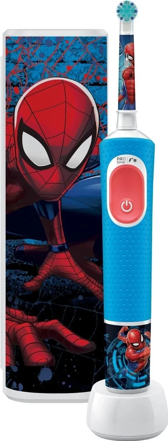 Električna zobna ščetka za otroke 3+ Spider-Man Oral‑B Vitality Pro, modra