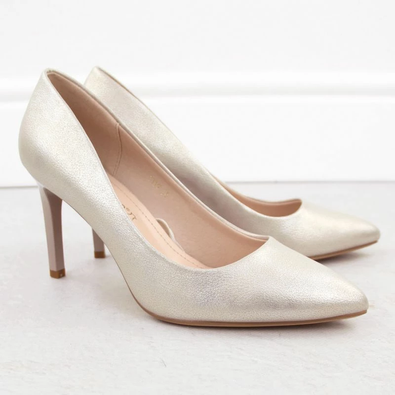 Eleganten ženski čevelj, siv/srebrn Sergio Leone