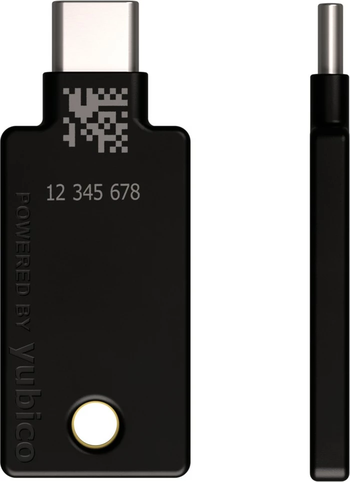 Varnostni ključ YubiKey 5C NFC, USB-C, črn