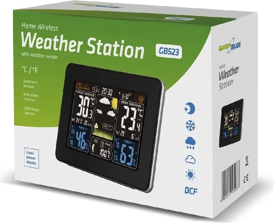 Alarm na baterije GreenBlue 46004, črn