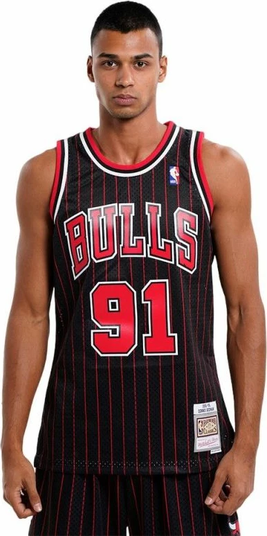 Moški dres Mitchell & Ness Chicago Bulls, črn