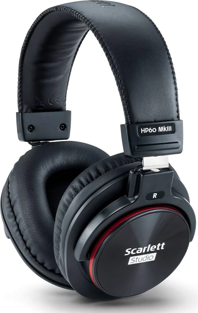 Studijski komplet z mikrofonom, slušalkami in avdio vmesnikom Focusrite Scarlett 2i2, rdeč