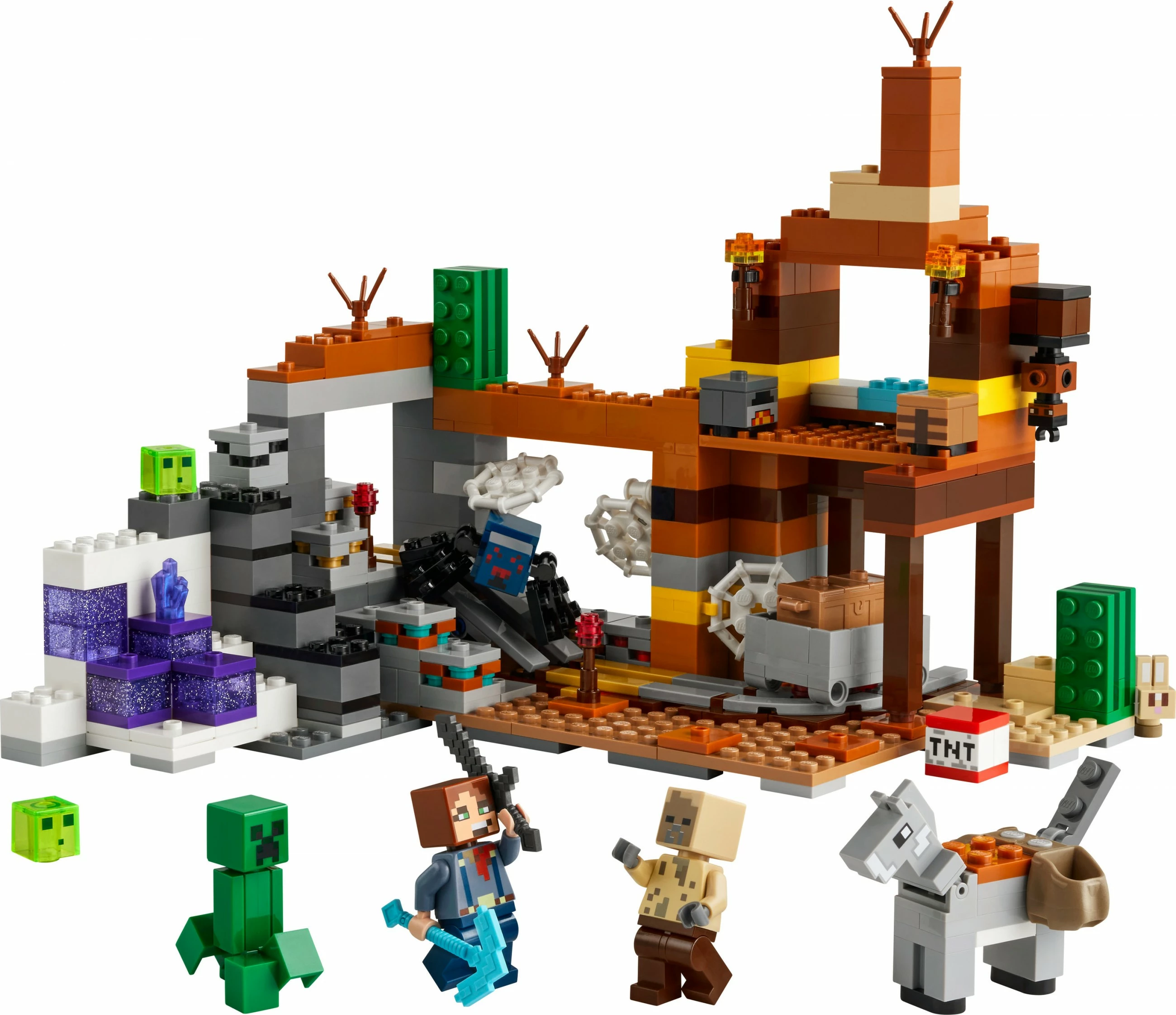 Gradbeni set LEGO Minecraft 21263 The Badlands Mineshaft, večbarven