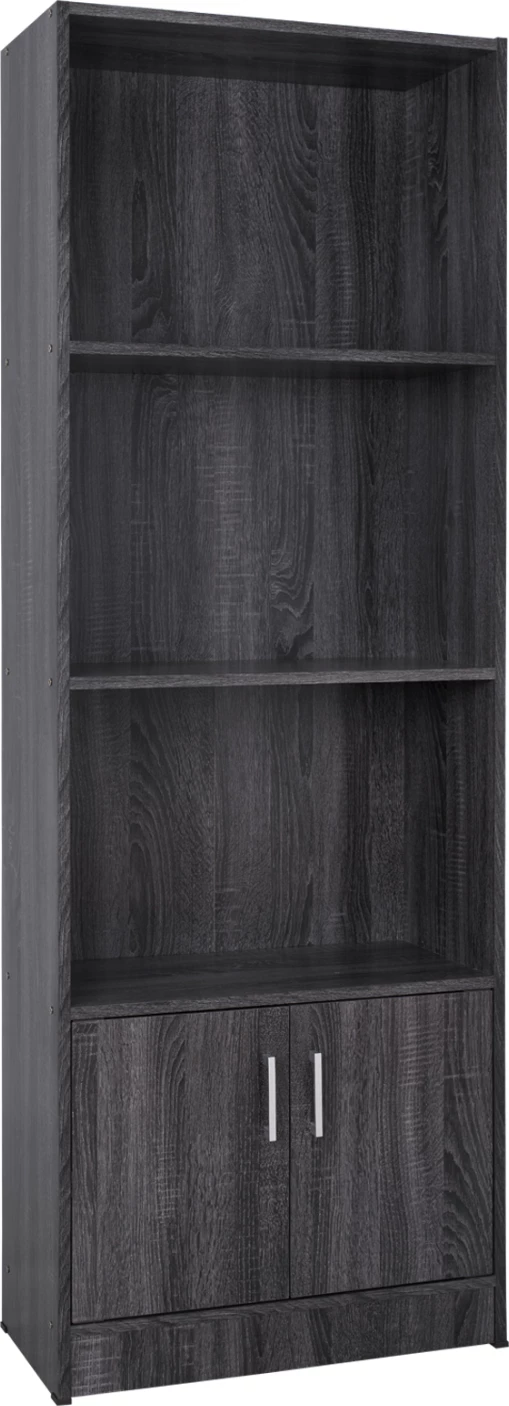 Melaminska knjižna omara FH2269.01 siva barva 60x30x174