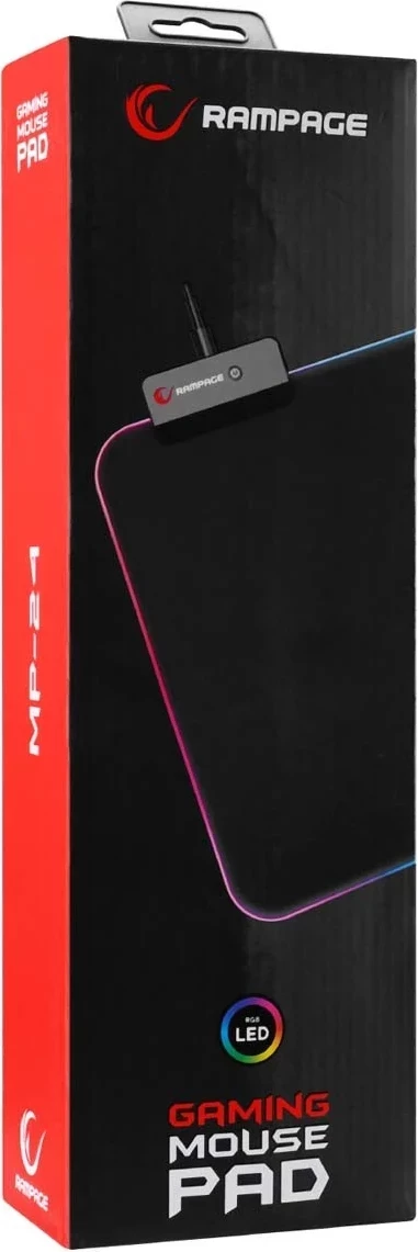 Podloga za miško Rampage MP-24 RGB, XL, črna