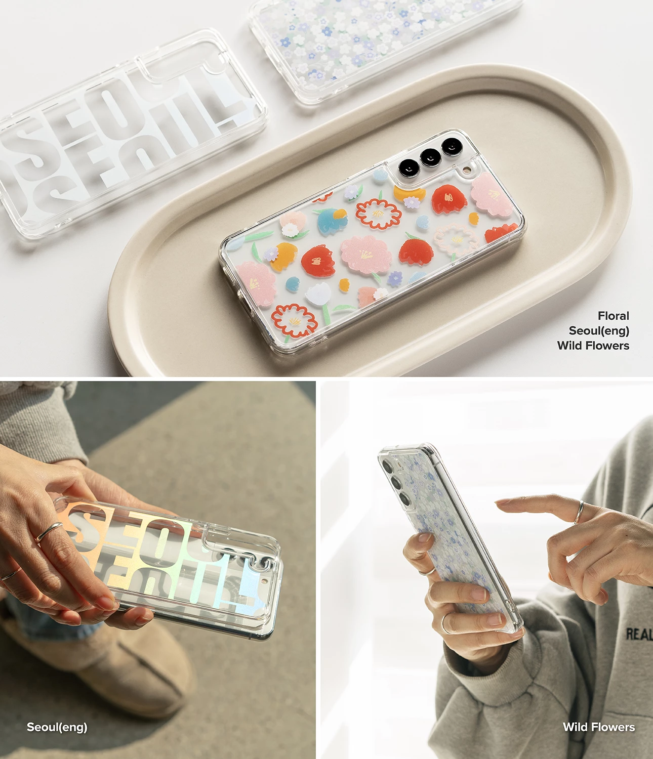Ovitek Ringke Fusion Design za Samsung Galaxy S22+, F593R89, prosojen/Seoul