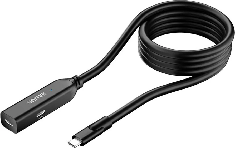 USB-C kabel, UNITEK U1335ABK01, 5 m, črn