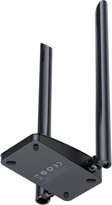 WiFi adapter Baseus FastJoy 1800 Mbps z zunanjima antenama, črn