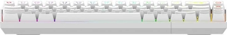 Mehanska tipkovnica RGB brezžična in z žico Aqirys Mira, bela