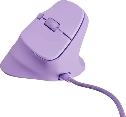 Vertikalni miška Natec Crake 2 Pro, 12800 DPI, 6 tipk, vijolična