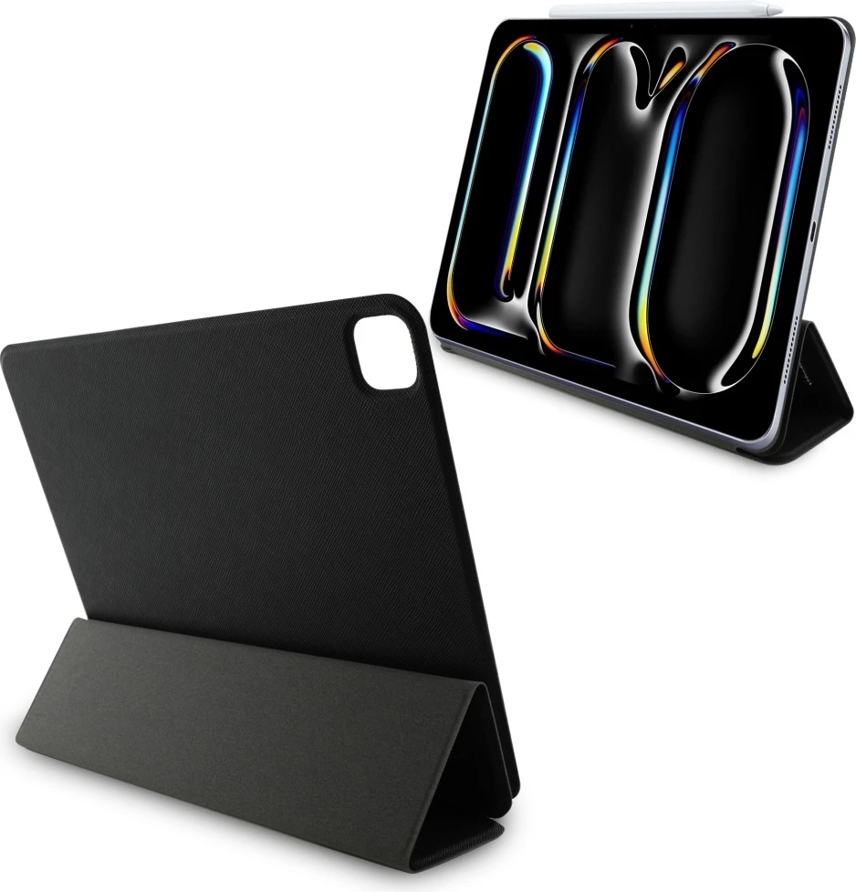 Ovitek Saffiano Magnetic Karl & Choupette za iPad Pro 13" 2024, Karl Lagerfeld, črn