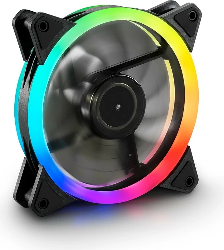 RGB ventilator 120 mm, SHARKOON SHARK Blades, 3-pin, večbarven