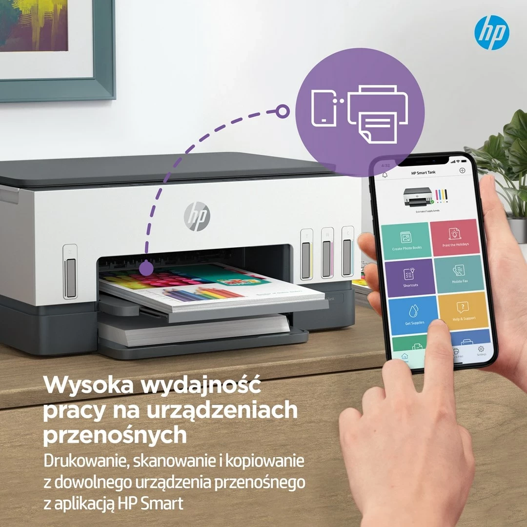 Večnamenski tiskalnik HP Smart Tank 670, All-in-One, Wi-Fi, barven
