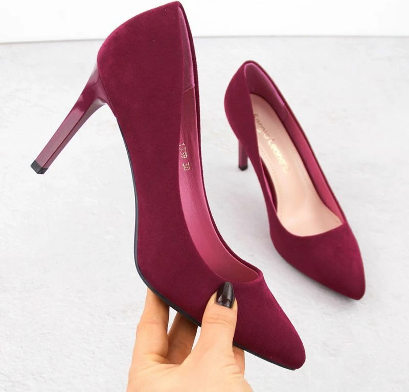 Elegantne ženske čevlje Sergio Leone, rdeče