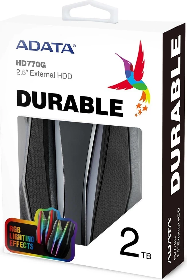 Zunanji trdi disk Adata HD770G, 2,5'', 2000 GB, črn