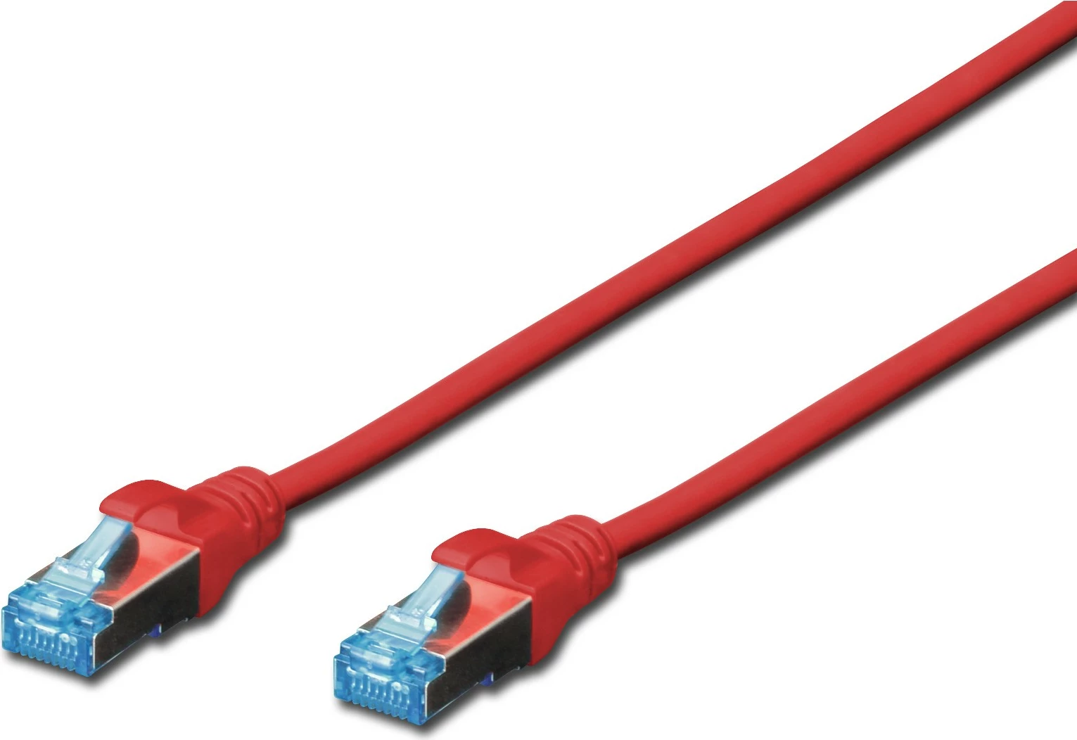 Omrežni kabel Cat5e SF/UTP 2 m, RJ-45, rdeč Digitus