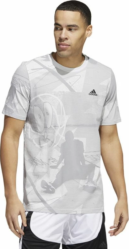 Majica za moške adidas, siva