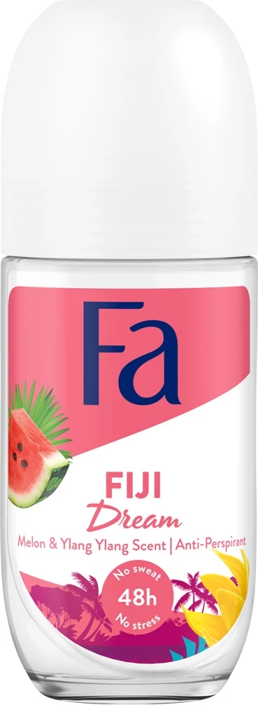 Antiperspirant roll-on za ženske, aroma lubenice in ylang-ylang — Fa Fiji Dream, 50 ml
