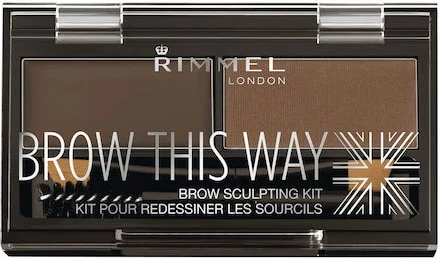 Set za obrvi Rimmel Brow This Way Brow Sculpting Kit za ženske 003 Dark Brown 1,3 g