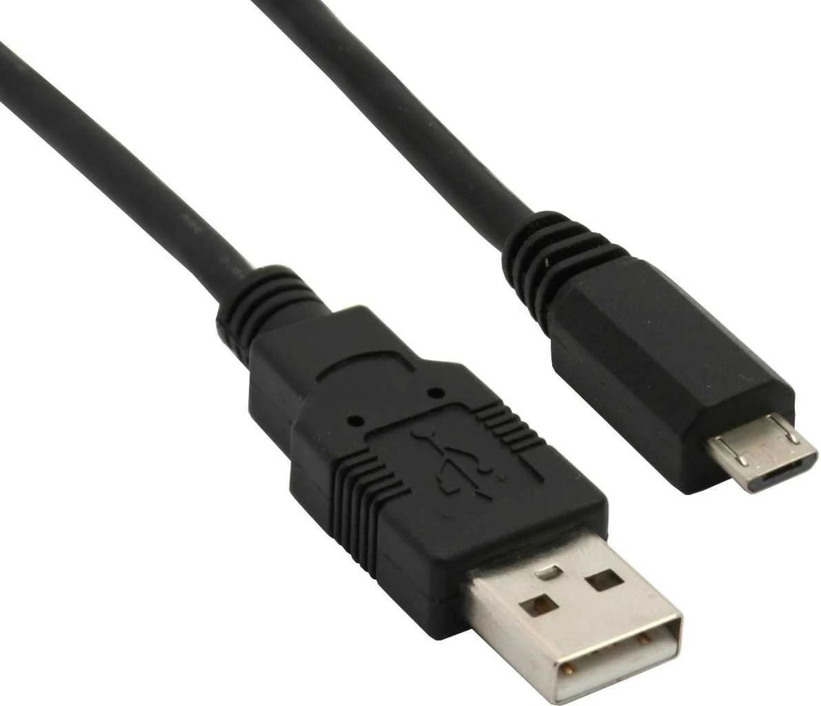 USB kabel 2.0 Micro-USB B 0,5 m, črn SHARKOON