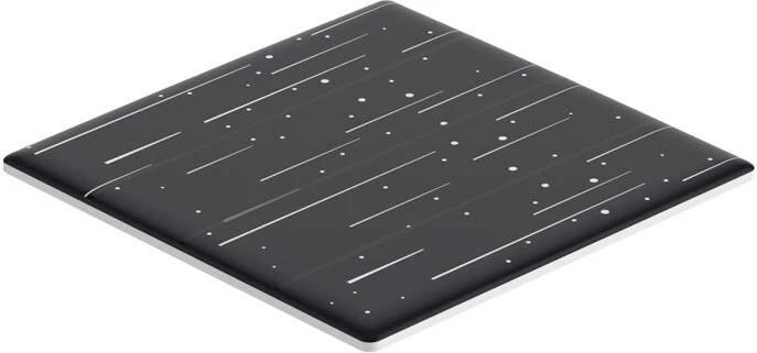 Dekorativni pokrov za pametno dotik stikalo Sonoff T5-4C-86-star, črn