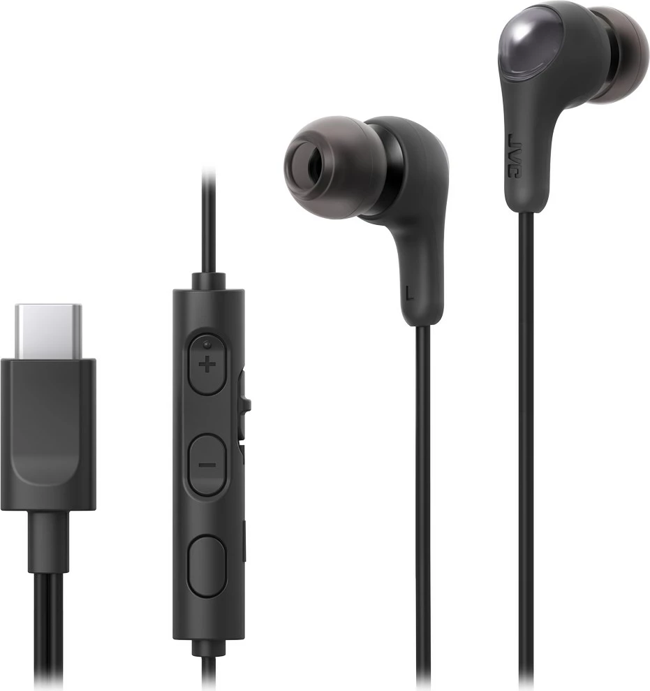 Slušalke in-ear z mikrofonom, USB Type-C, črne JVC HA-FR9UCBU