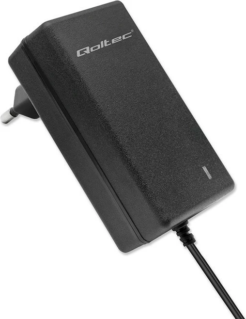 Avtomatski polnilec baterije Qoltec 52423, 6V/12V, 1.5A, z LED, črn