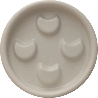 Ploščica za milo Mohani Lunula, siva, 1 kos