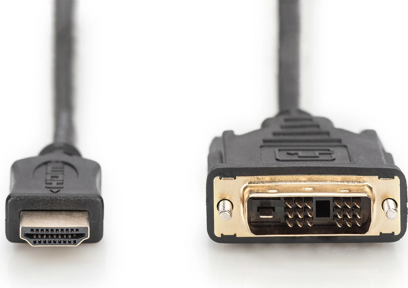 HDMI kabel-adapter, 3 m, HDMI Type A na DVI-D, črn — Digitus