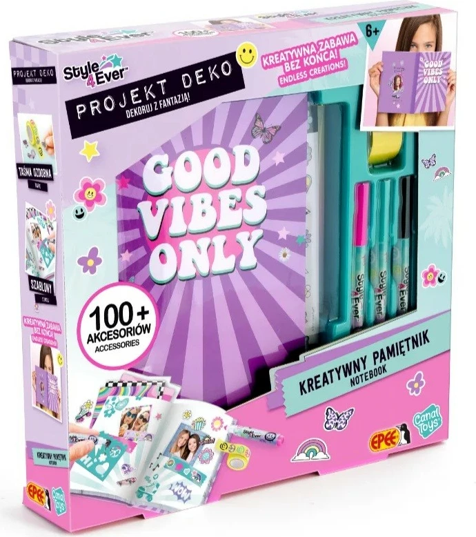 Kreativni set, Epee Project Deko, osebni dnevnik s pripomočki za dekleta, večbarven
