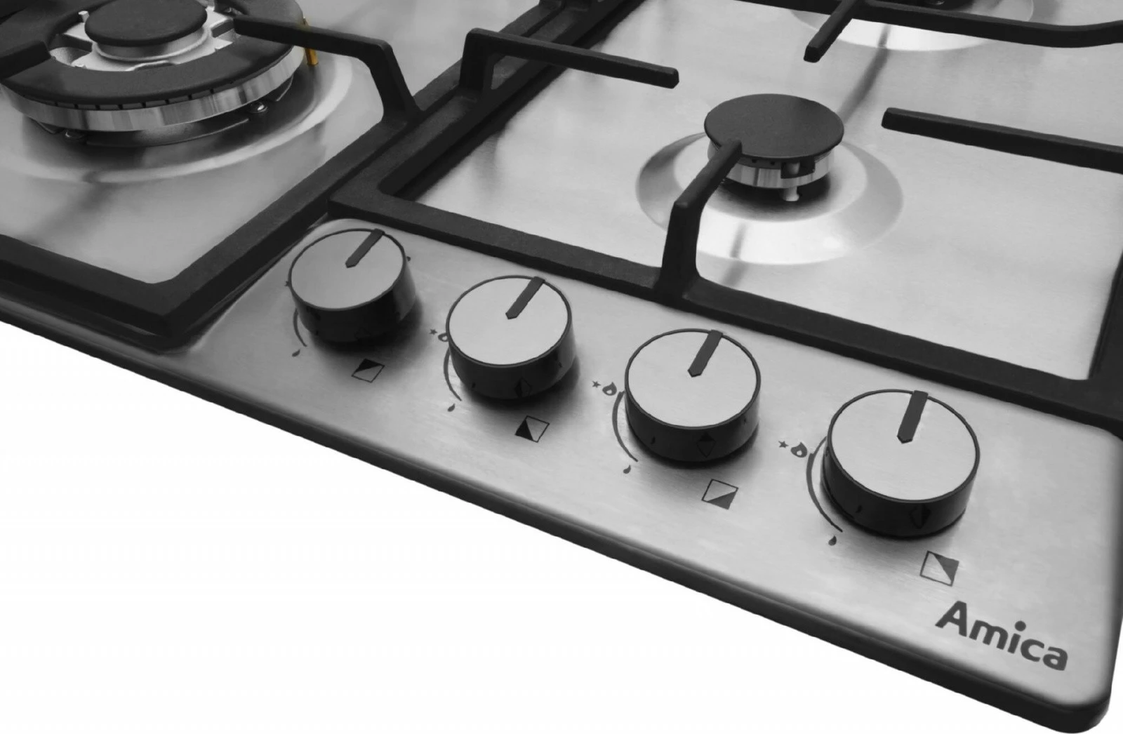 Plinski štedilnik, Amica PGD6101APR, 4 kuhališča, inox