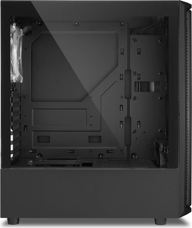 Ohišje Sharkoon SK3 RGB, Midi Tower, ATX/micro ATX/Mini-ITX, kaljeno steklo, RGB, črno