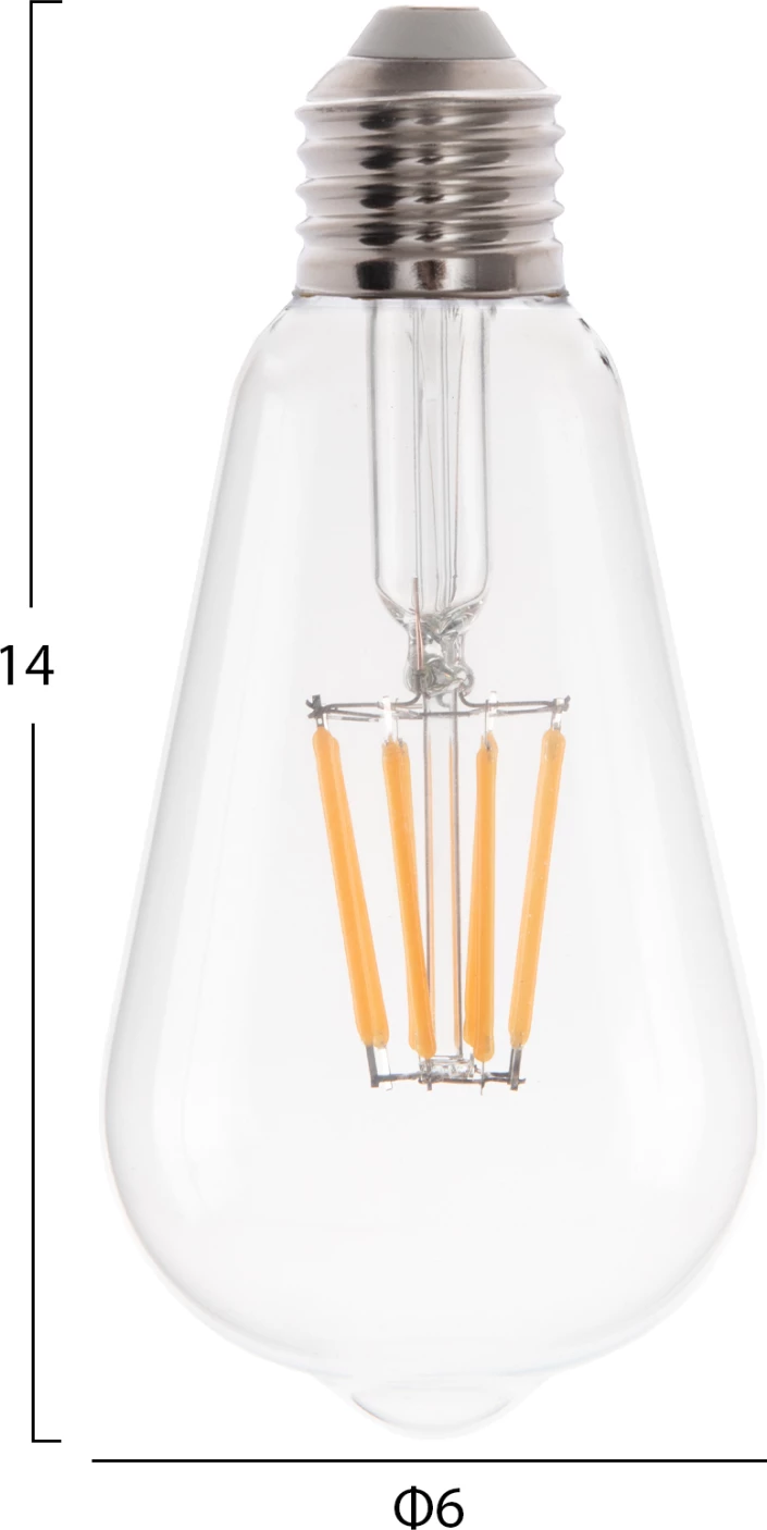 LED žarnica FH4188.01 filament 8W E27 zatemnljiva 3000K prozorna