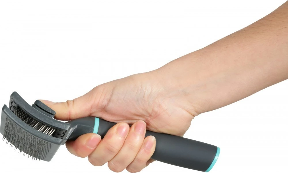 Krtača za hišne ljubljenčke Zolux ANAH, srebrna