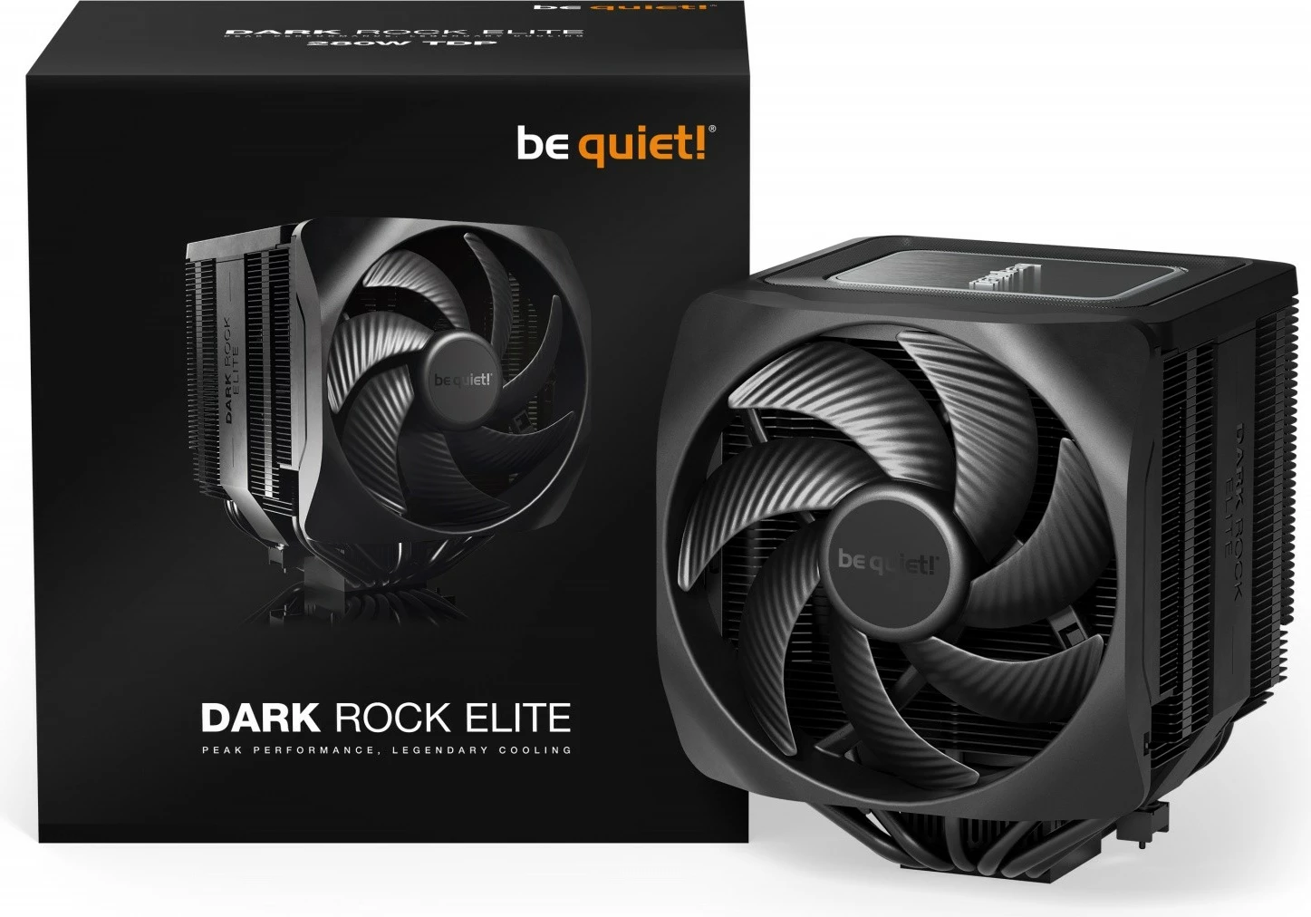 Hlajenje procesorja Dark Rock Elite BK037, Be quiet!, 2 ventilatorja 135 mm, črno