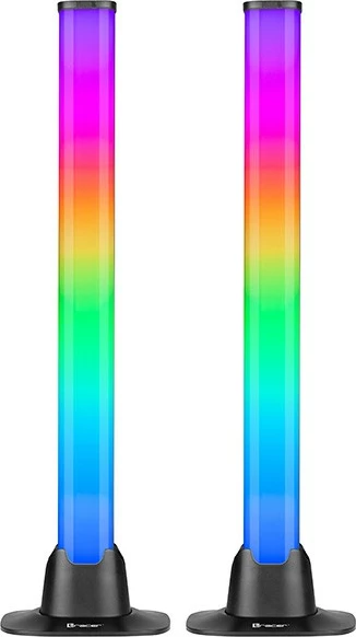 Set RGB namiznih luči Tracer TRAOSW47008, upravljanje z aplikacijo Tuya, LED, USB, črn, 2 kosa