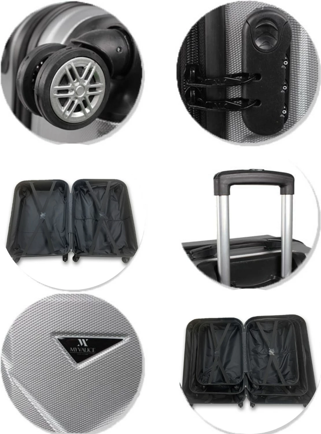 Set kovčkov (4 kosi), Zoozie Bags, 1369