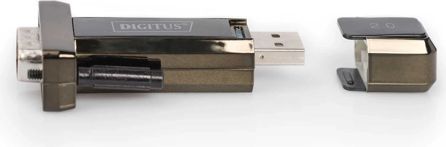 Serijski adapter DIGITUS USB 2.0, črn