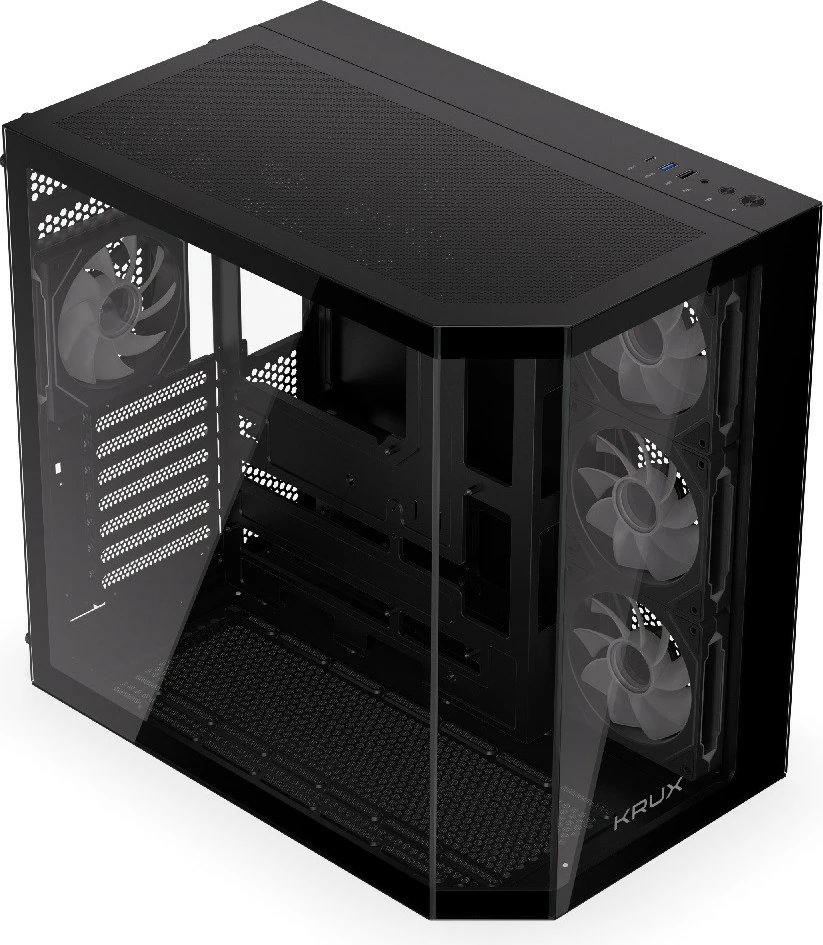 Ohišje KRUX Empero KRXD010 za računalnik, črno
