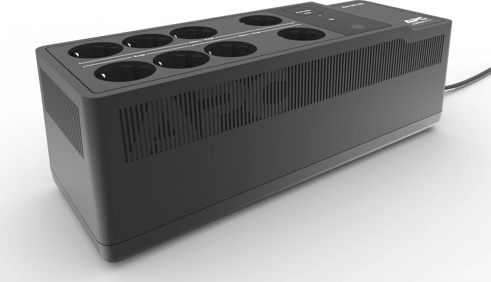 UPS za nujno napajanje APC Back-UPS BE850G2-GR, 850 VA, 2 USB, 8 vtičnic, črn