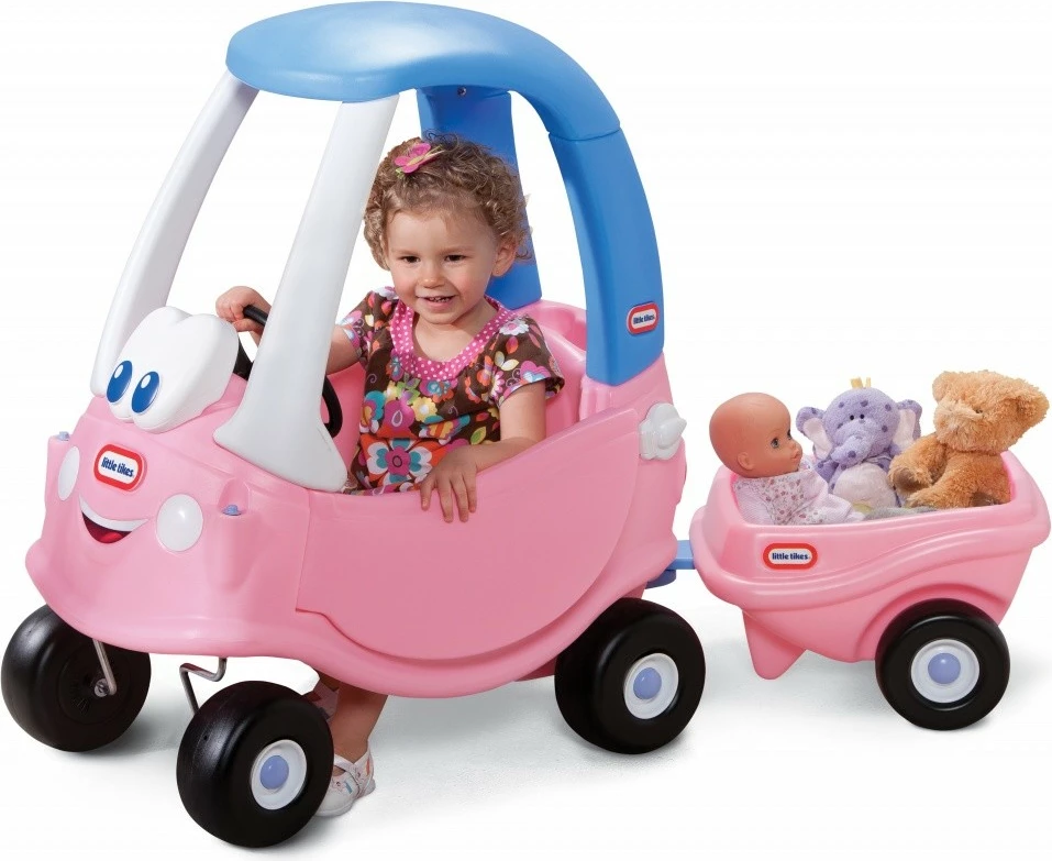 Rimorko za igračo Cozy Coupe Princess, Little Tikes, plastika, rožnata